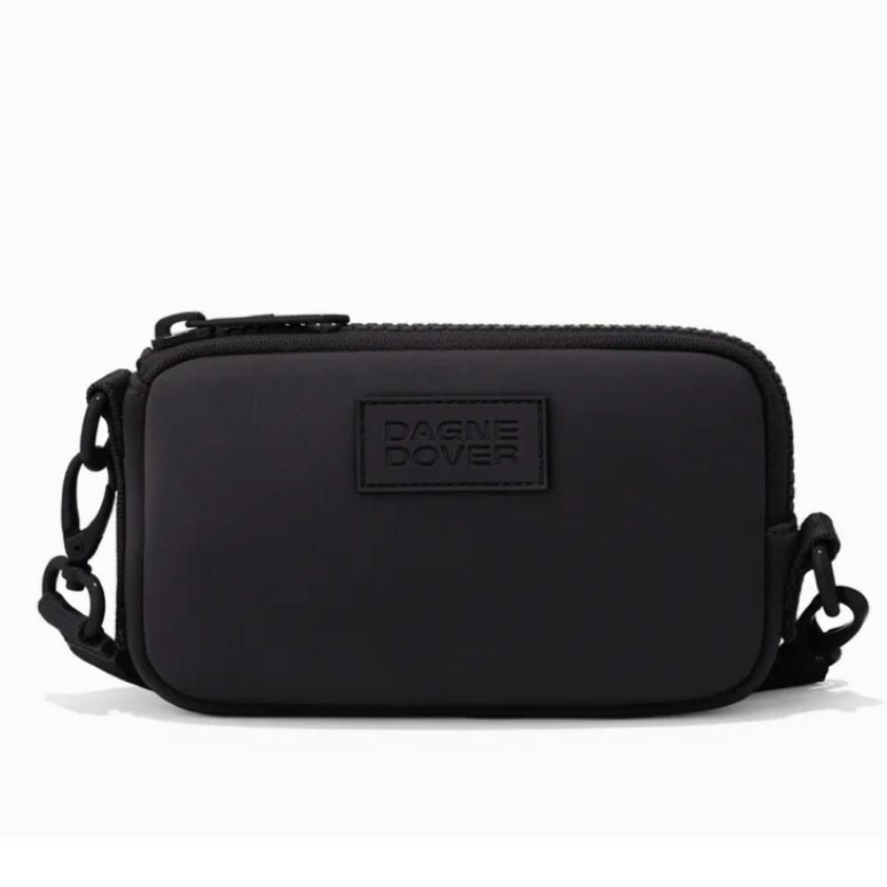 Dagne Dover Black Crossbody Bag Mara Phone Sling Neoprene Like New